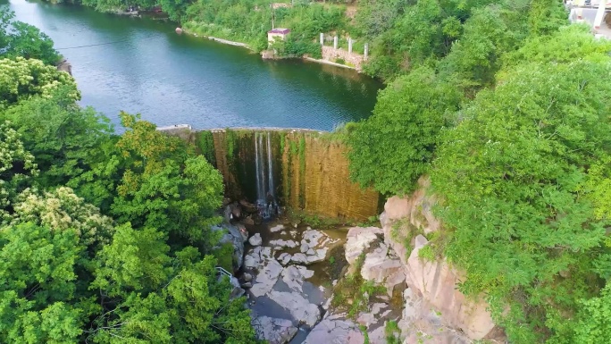 山东 枣庄 山亭 溪水 航拍