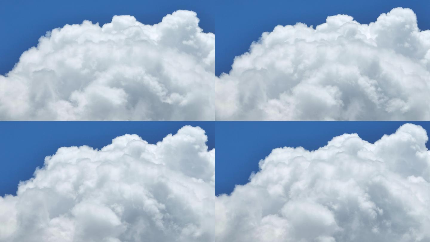 4K50P蓝天白云朵朵干净天空航拍