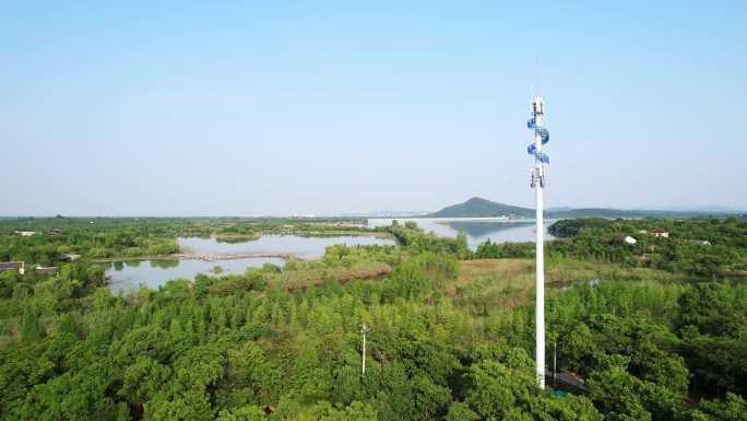 长兴仙山湖风景区手机5G无线信号通讯铁塔