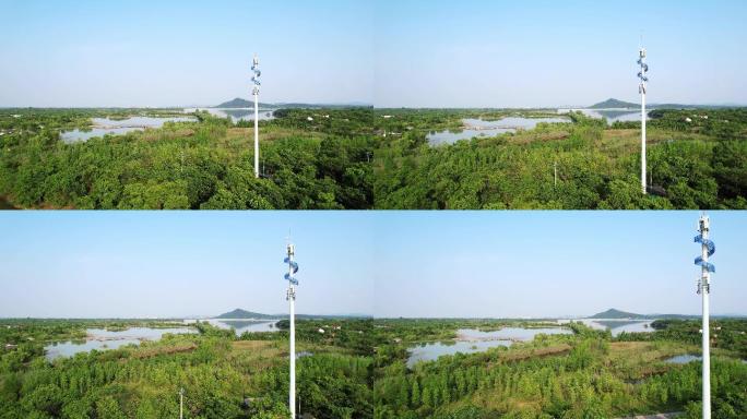 长兴仙山湖风景区手机5G无线信号通讯铁塔