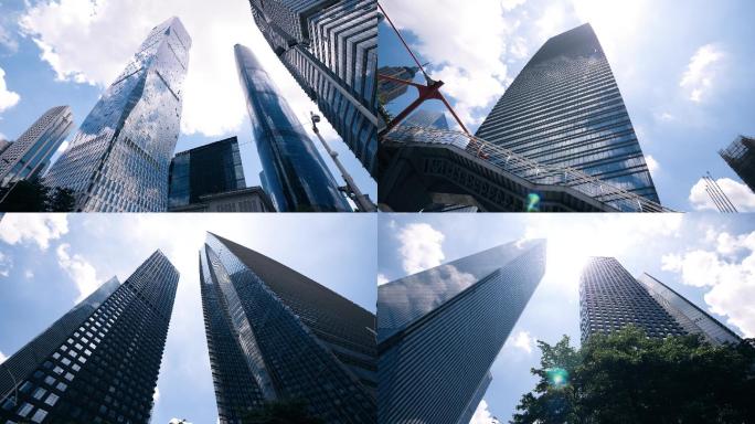 广州珠江新城CBD城市建筑高楼4k视频