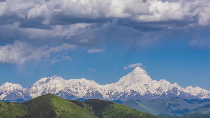 甘孜贡嘎雪山延时