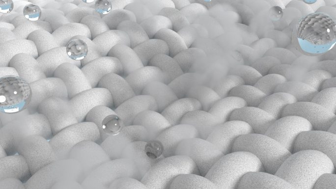 高清纳米科技布料透气排汗3D动画广告素材
