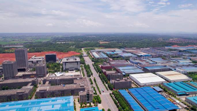 鸟瞰湖南省大学科技产业园宁乡工业园