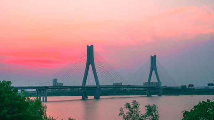 常德三桥延时 日转夜