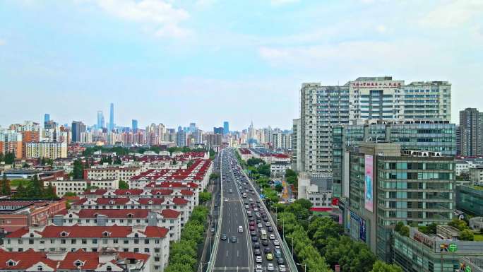 高架路稳定机位长时间素材