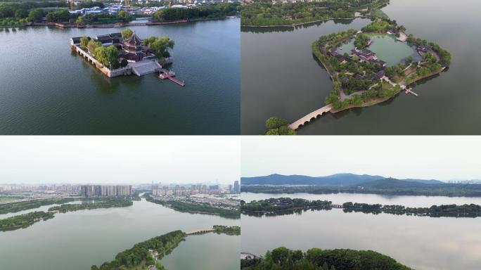苏州吴中石湖4k航拍