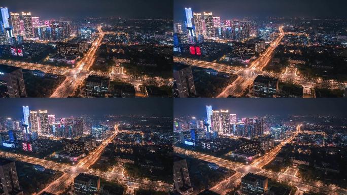 杭州城西未来科技城夜景延时