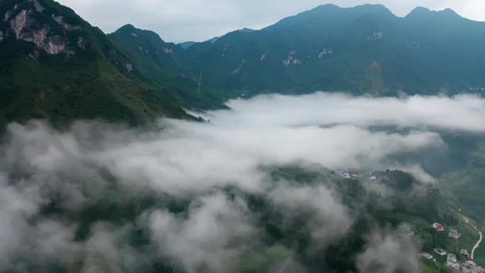 【4k】贵州山区云雾缭绕