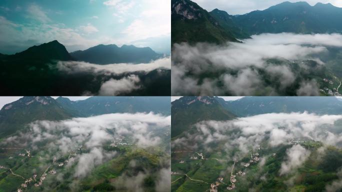 【4k】贵州山区云雾缭绕