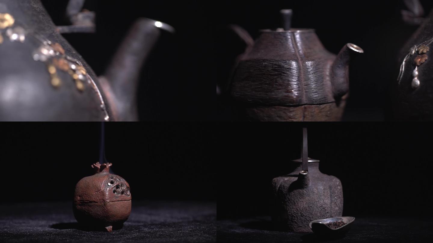 金属艺术-成品铁壶展示