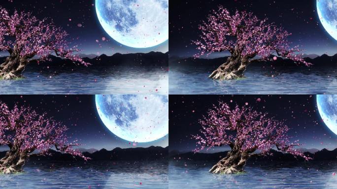 唯美桃花-月亮