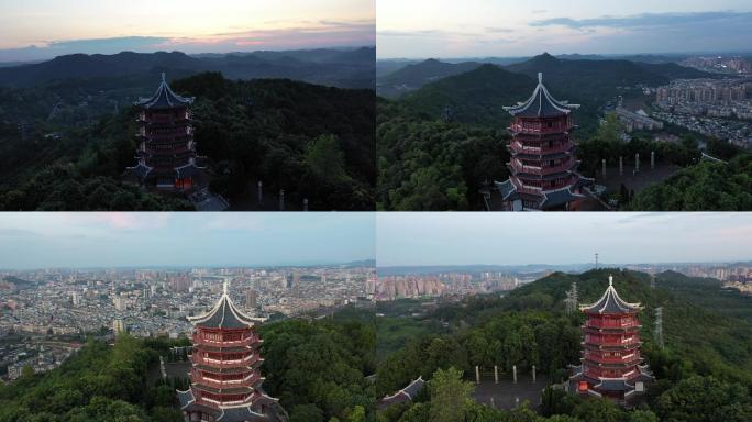 顺庆区西山风景区开汉楼