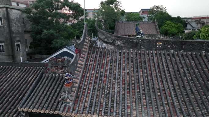 番禺石碁镇古建筑航拍