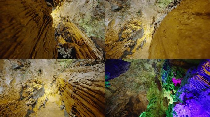 溶洞喀斯特地貌钟乳石天然洞穴