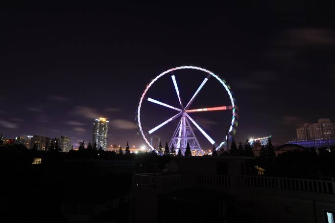 锦江乐园夜景延时