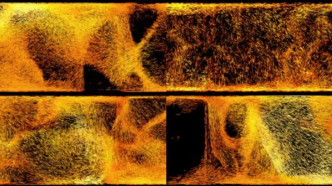 LED大分辨率金色粒子翻腾