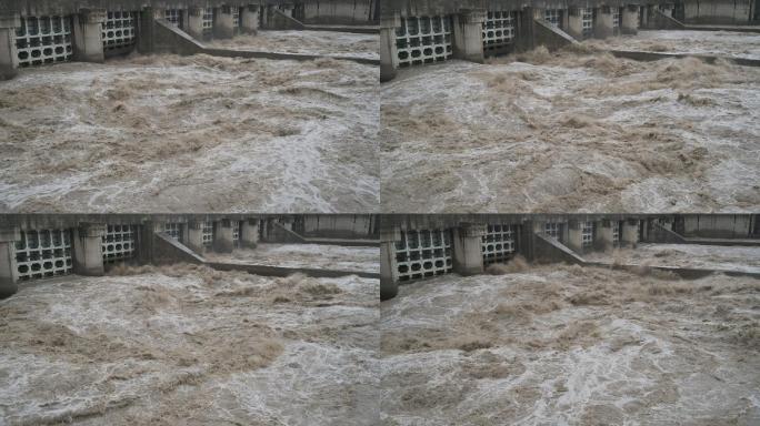 洪水产生的大漩涡 4K