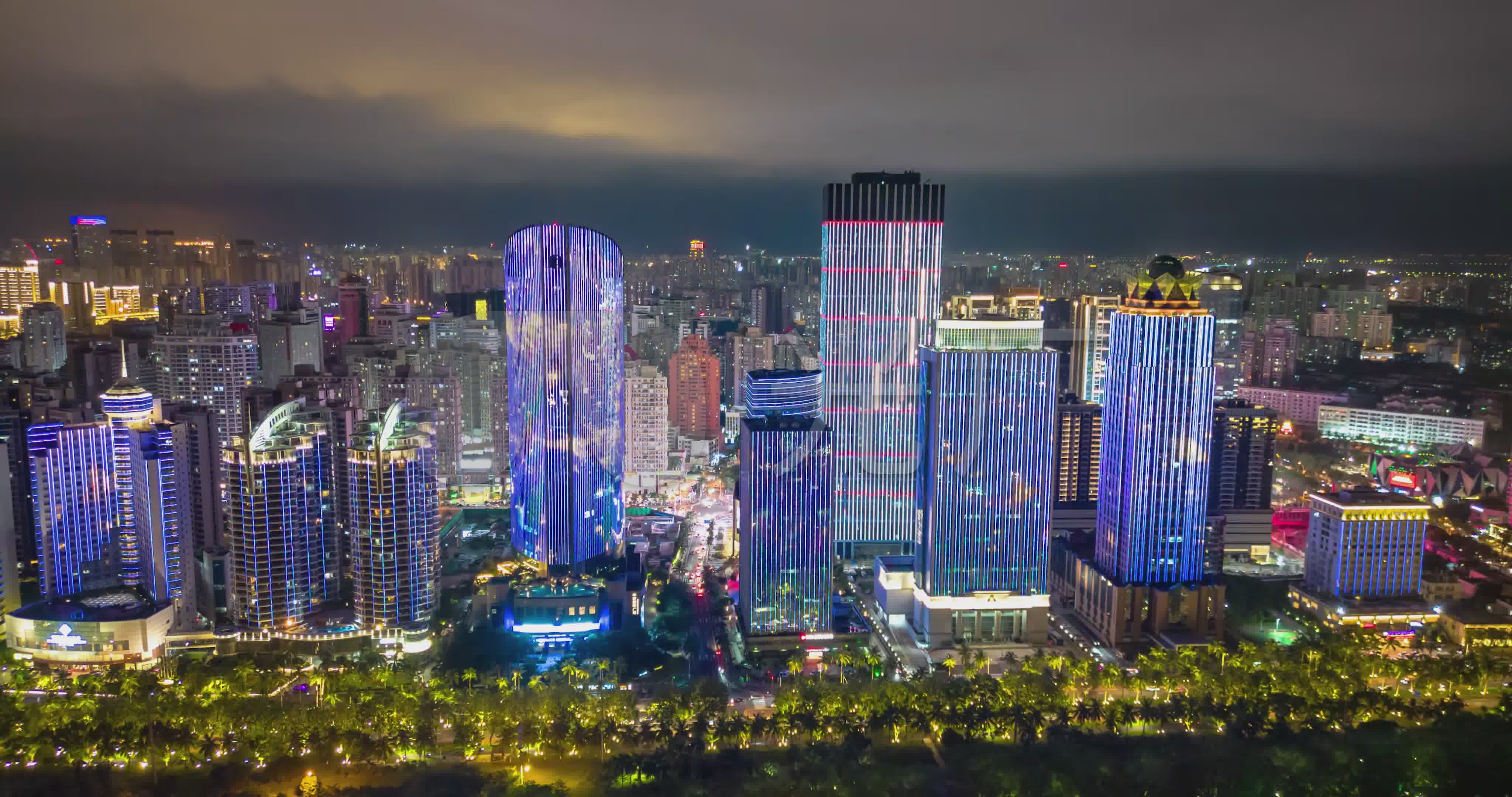 海南海口城市夜景延时_4096X2160_高清视频素材下载(编号:8553039)_实拍视频_光厂(VJ师网) www.vjshi.com