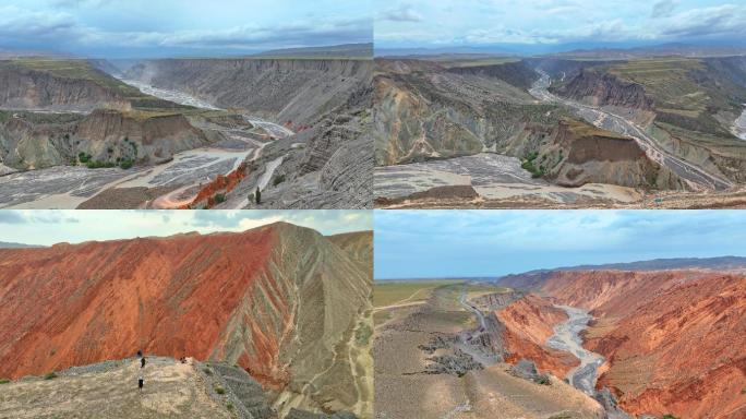 安集海大峡谷航拍