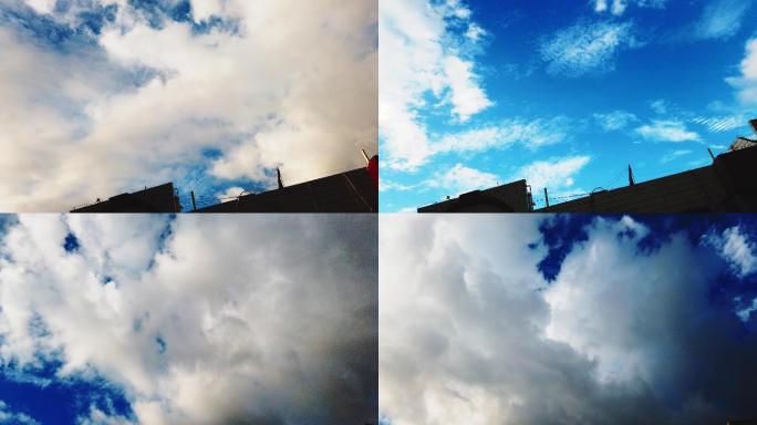 0072_D延时实拍城市天空流云