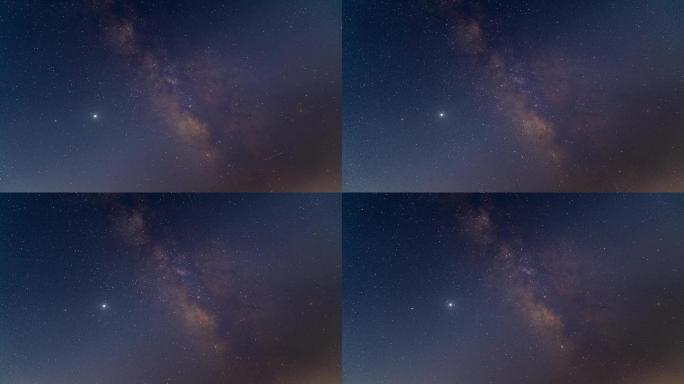 夜空星河系延时摄影