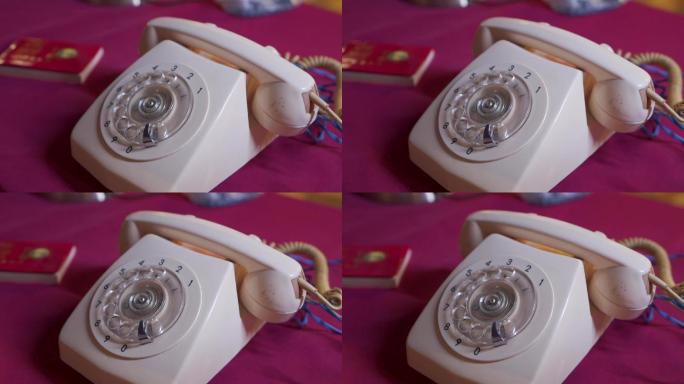 复古老式拨轮拨盘电话机