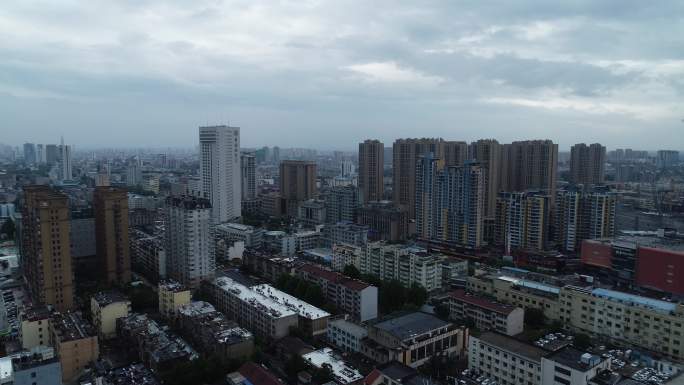 泰安市中区雨后空镜头