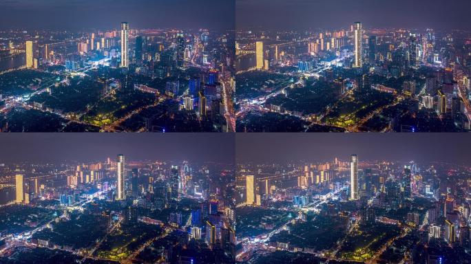 【4K超高清】长沙IFS国金中心夜景航拍