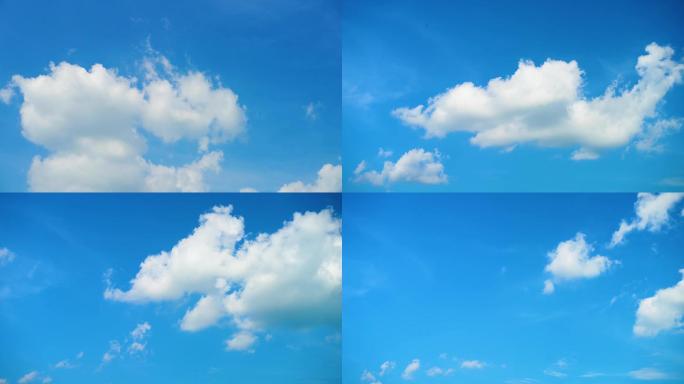 延时 云 素材 云朵 蓝天 晴空 白云