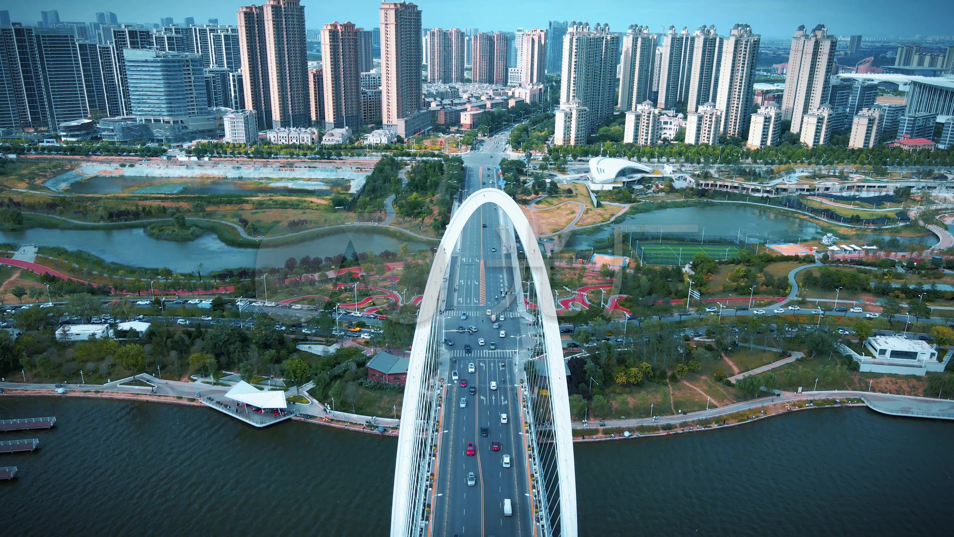 陕西省西安市灞河沿岸跨河大桥夏季建筑夜景_站酷海洛_正版图片_视频_字体_音乐素材交易平台_站酷旗下品牌