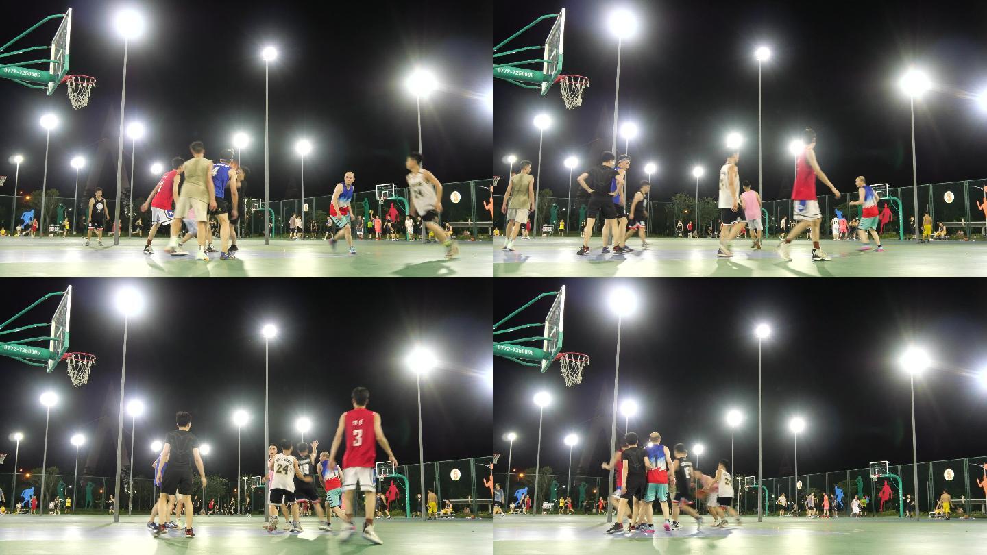 夜间运动 篮球