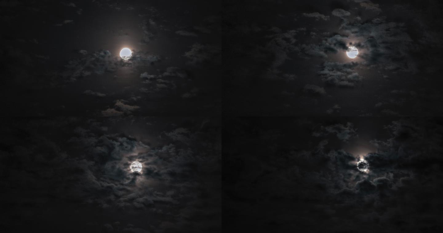 中秋 月亮 延时摄影
