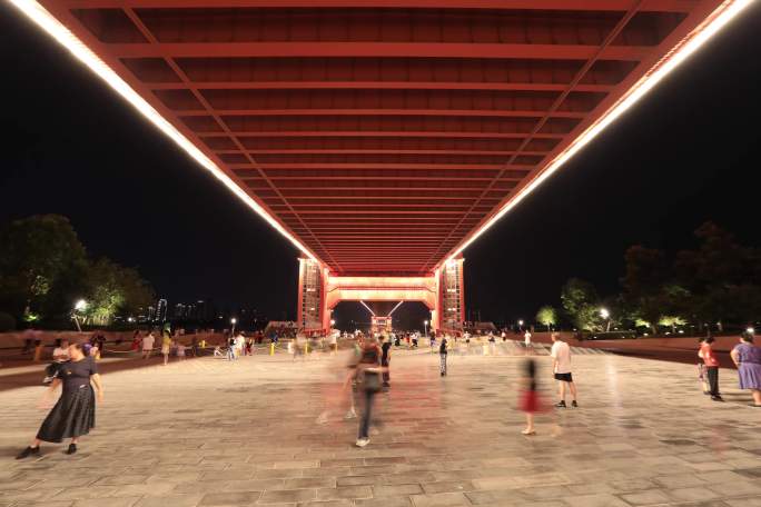 长江二桥 鹦鹉洲大桥 鹦鹉洲桥文化广场