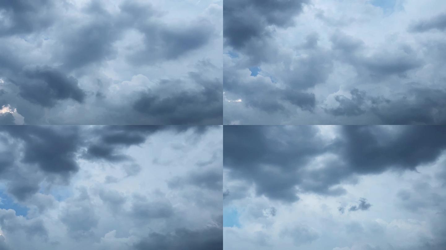 【HD天空】灰蓝云团云层风起云涌阴天阴云
