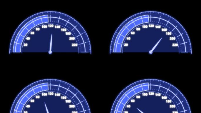 全息科技汽车速度仪表盘