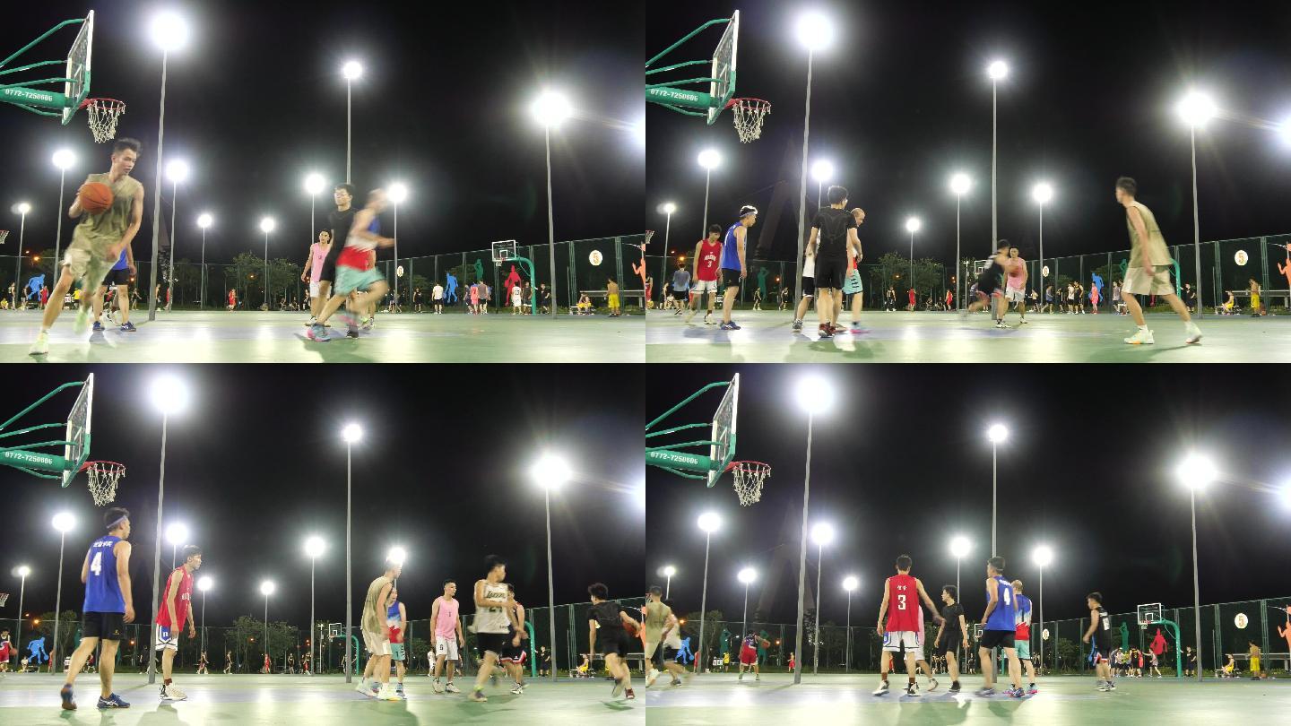 夜间运动 篮球