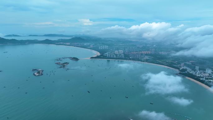 4K航拍福建沿海漳州海岛东山岛