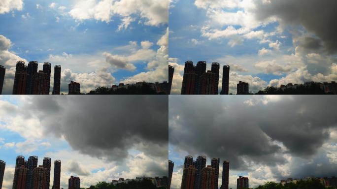 0175_V延时实拍城市天空流云