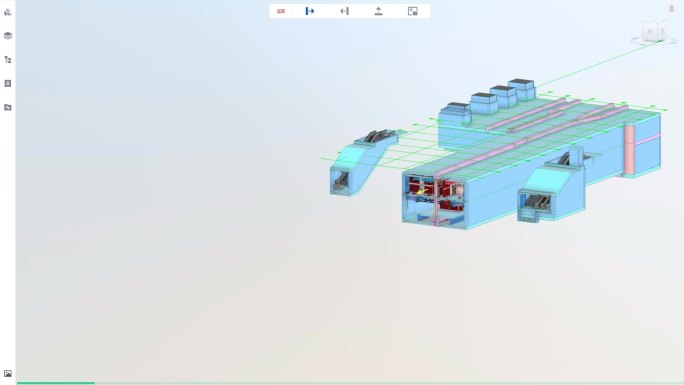 BIM技术地铁站剖面图动画