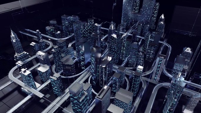 AI城市科技互联网信息数据 视频素材