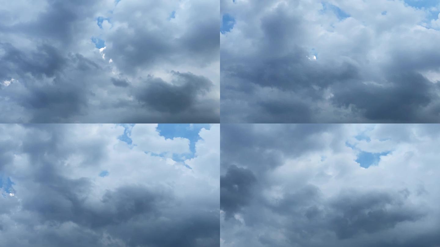 【HD天空】风起云涌灰蓝云团云层阴天阴云