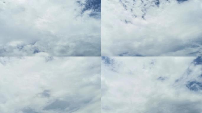 【4K】乌云变蓝天白云延时摄影47秒