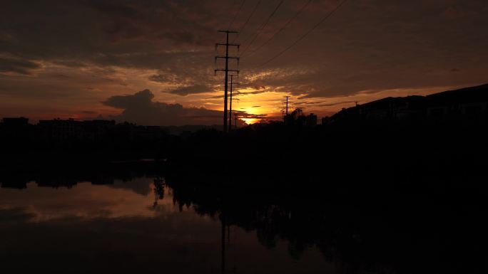 4K日落夕阳延时