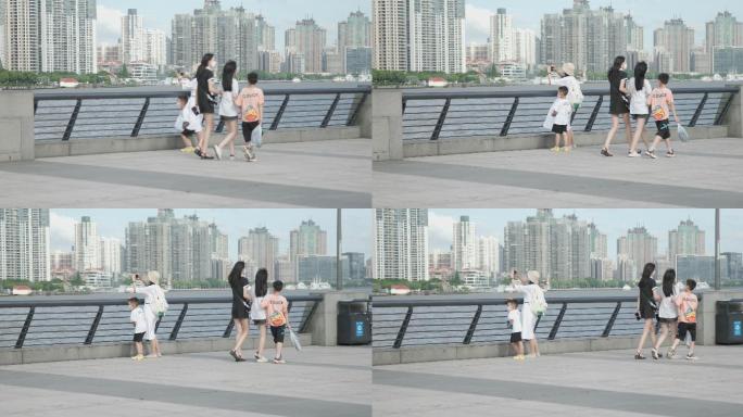 上海外滩游客拍照8K实拍