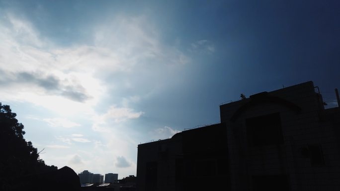 0132_D延时实拍城市天空流云
