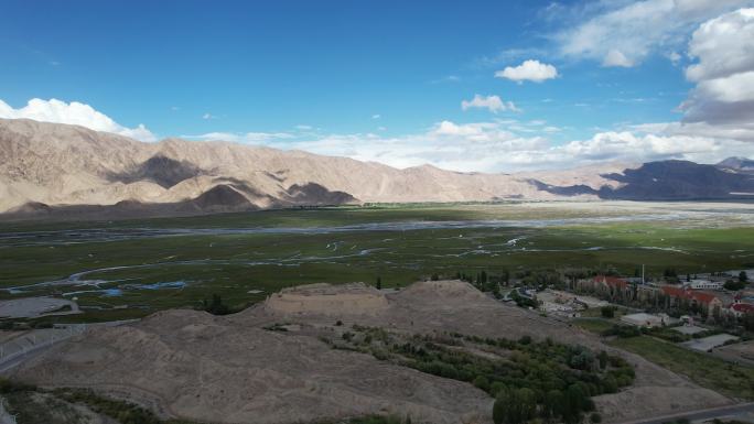 4K航拍中国新疆塔什库尔干帕米尔石头城