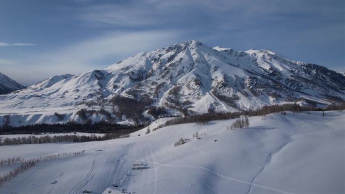 新疆禾木  雪景 可做宣传片 高清