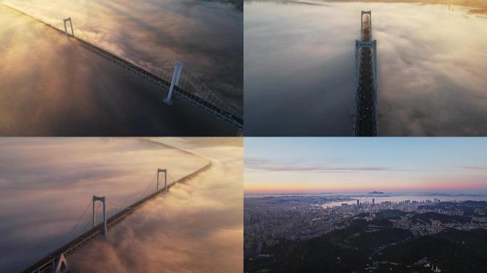 大连跨海大桥平流雾
