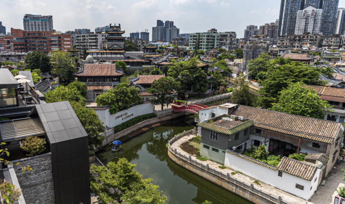 广东广州永庆坊生活烟火气粤剧老广州生活